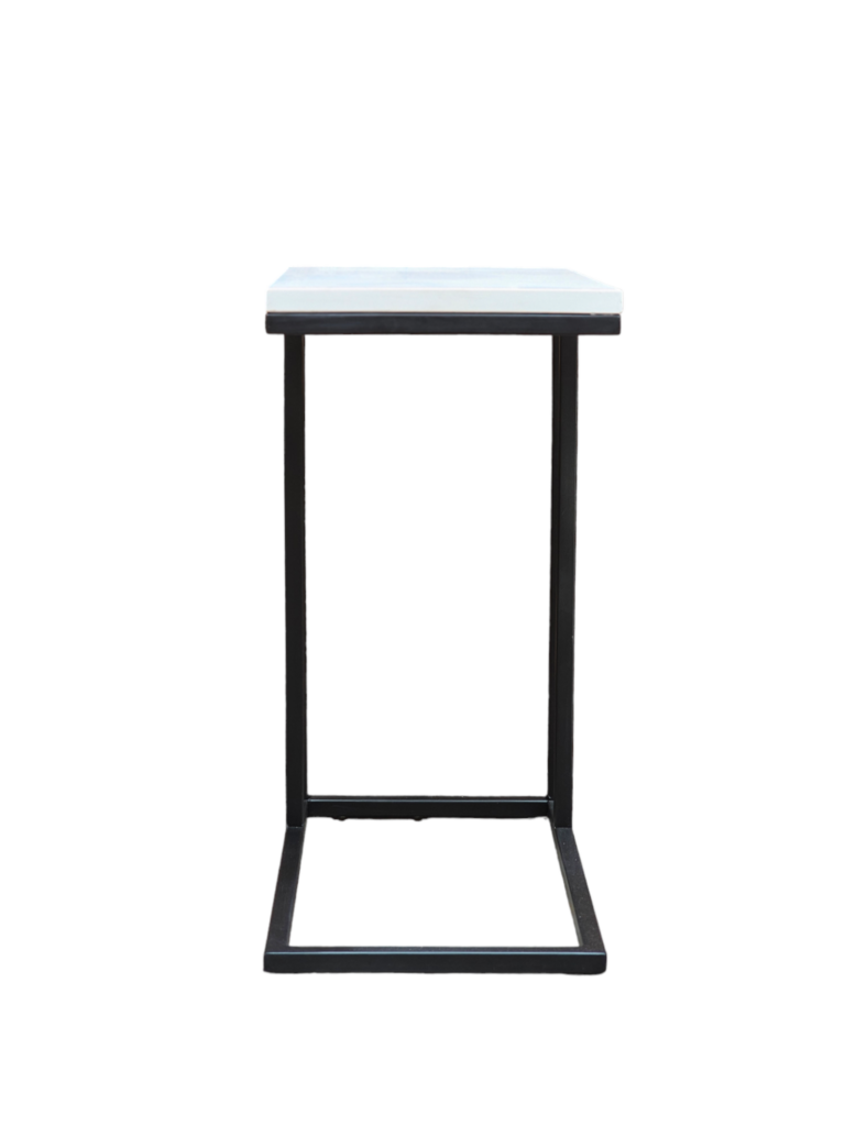 Luxury quartz slider side table