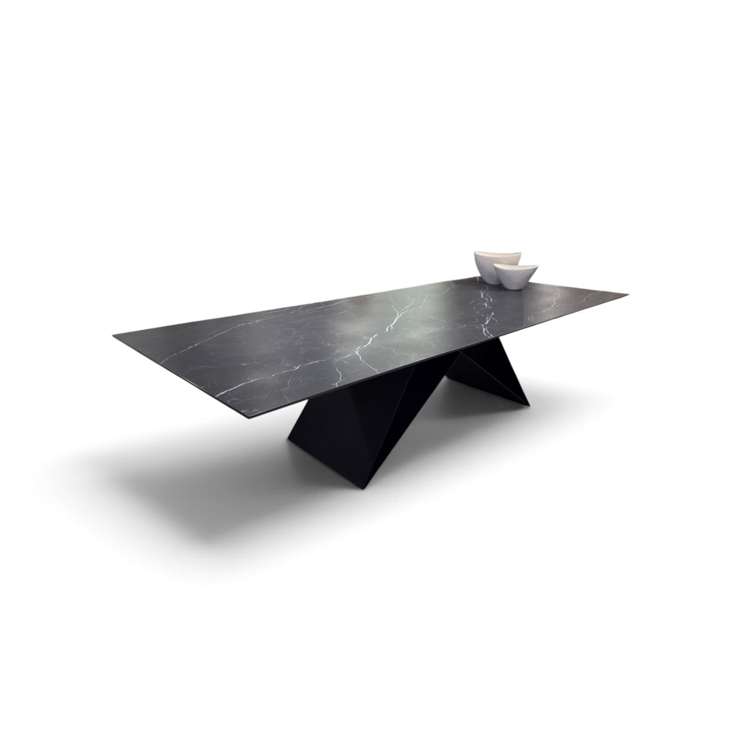 Dekton table designer metal leg