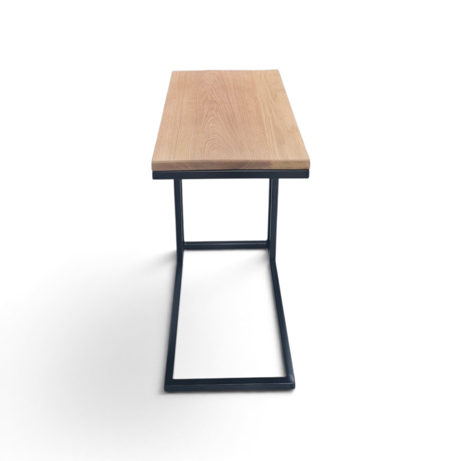 Slider table oak top pale white