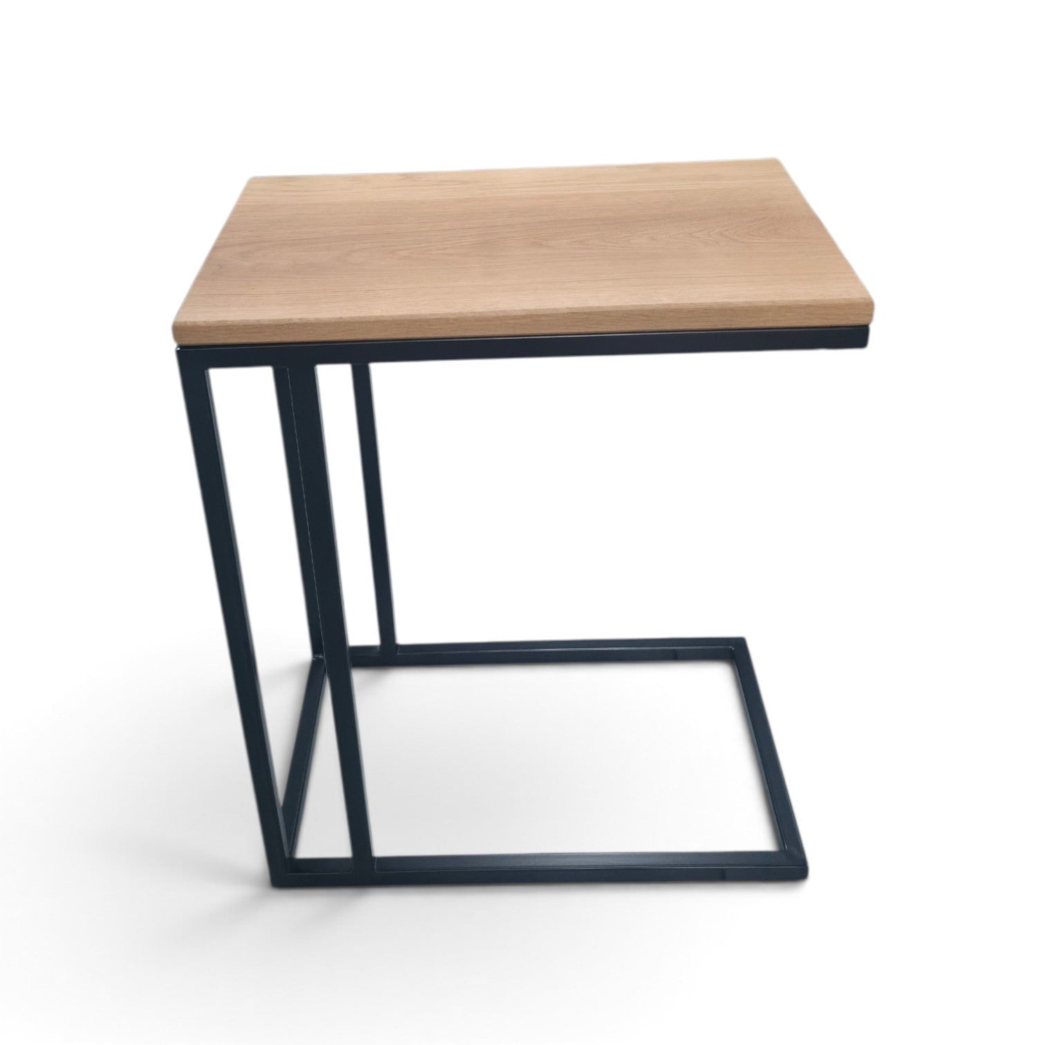 Slider table oak top pale white