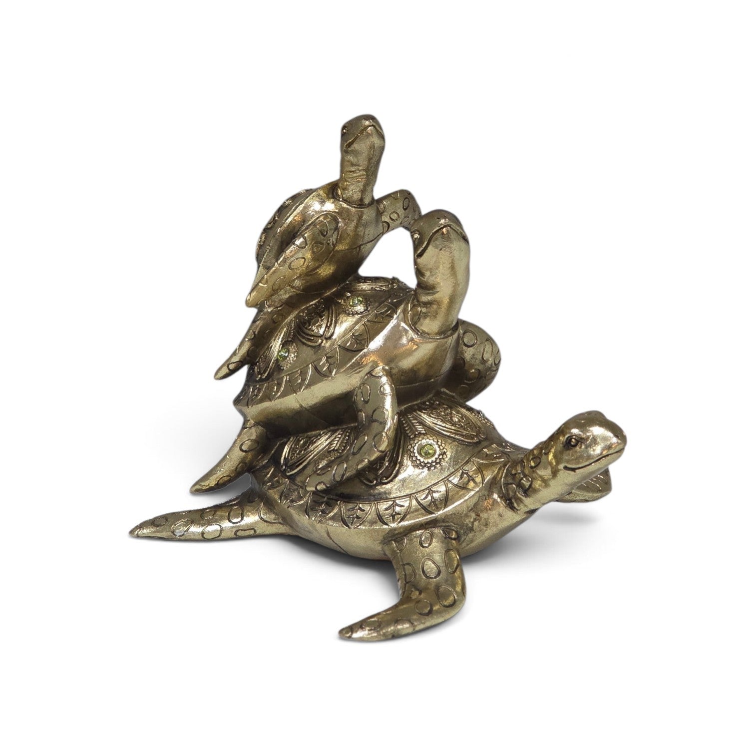 Nesting sea turtle trio